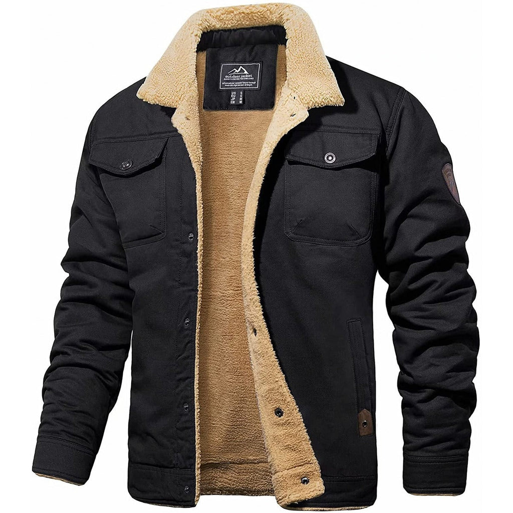 Dirk Vintage Bomber Jacket - Black
