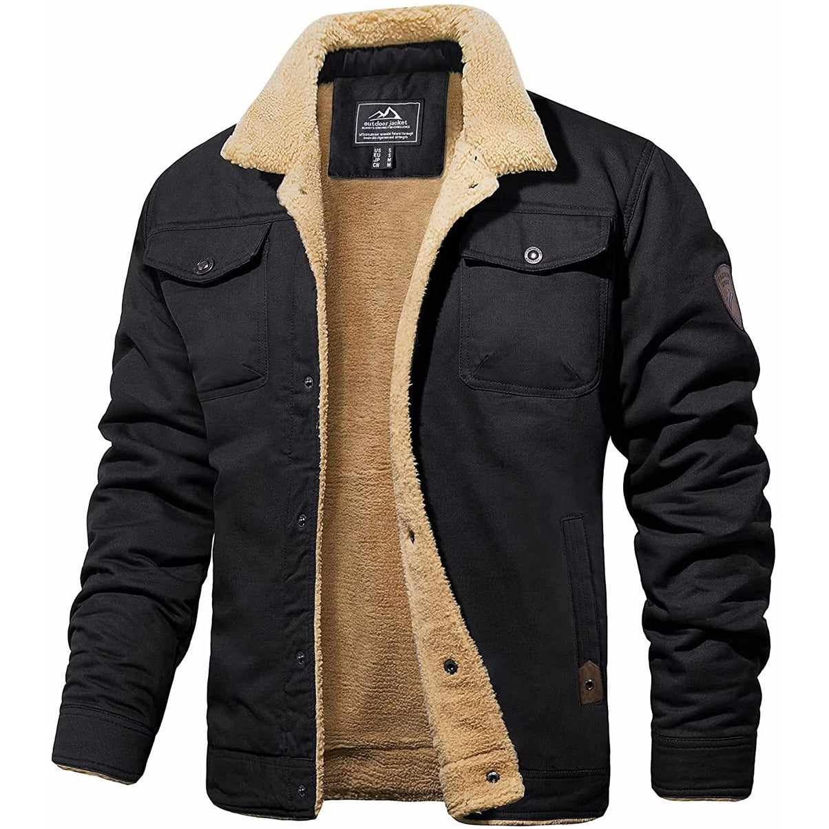 Dirk Vintage Bomber Jacket - Black