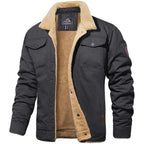 Dirk Vintage Bomber Jacket - Dark Grey