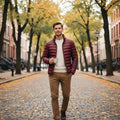 Julian | Men's Quilted Stand-Collar Jacket – Weekend Layering