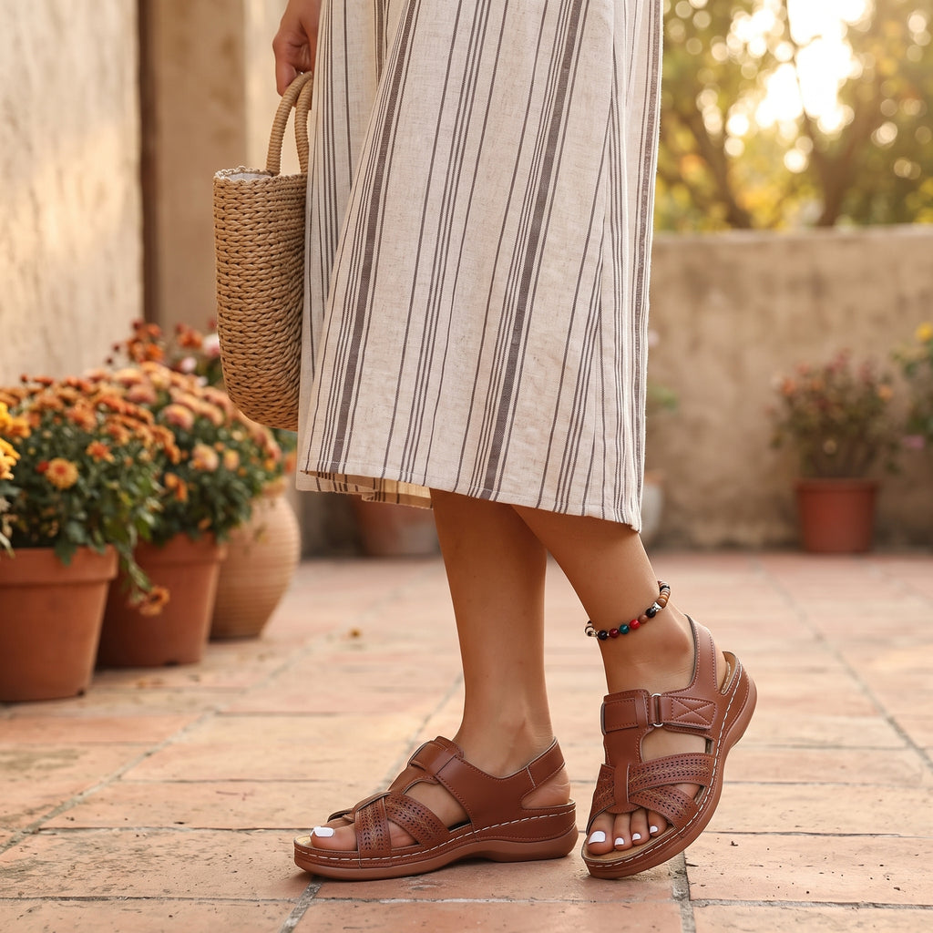 Esmee | Women's Wedge Sandal with Cushioned Footbed