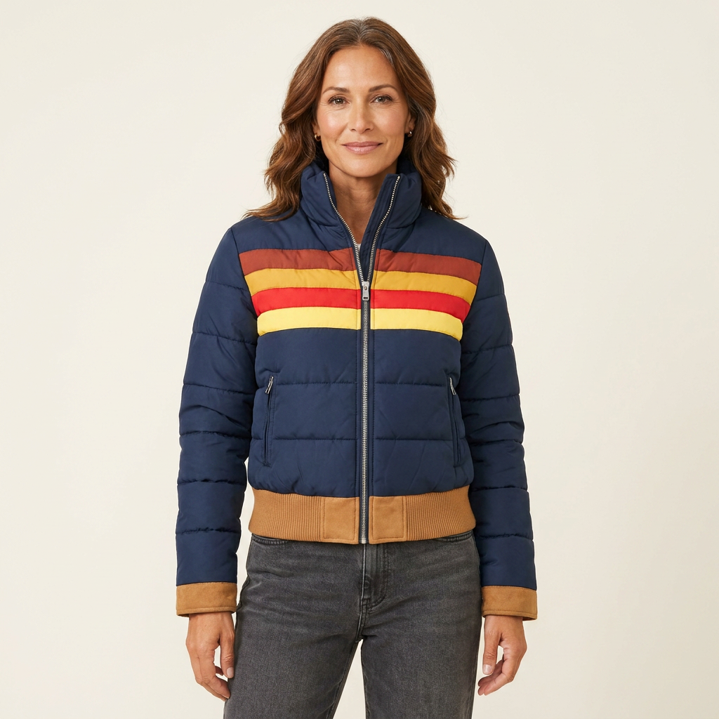 Eliza Quilted Print Jacket
