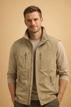 Marcus | Men's Utility Zip Bodywarmer for Weekend Layering