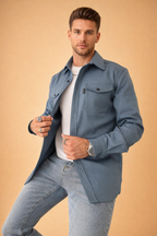Hayden | Men's Button Front Overshirt Jacket