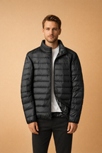 Julian | Men's Quilted Stand-Collar Jacket – Weekend Layering