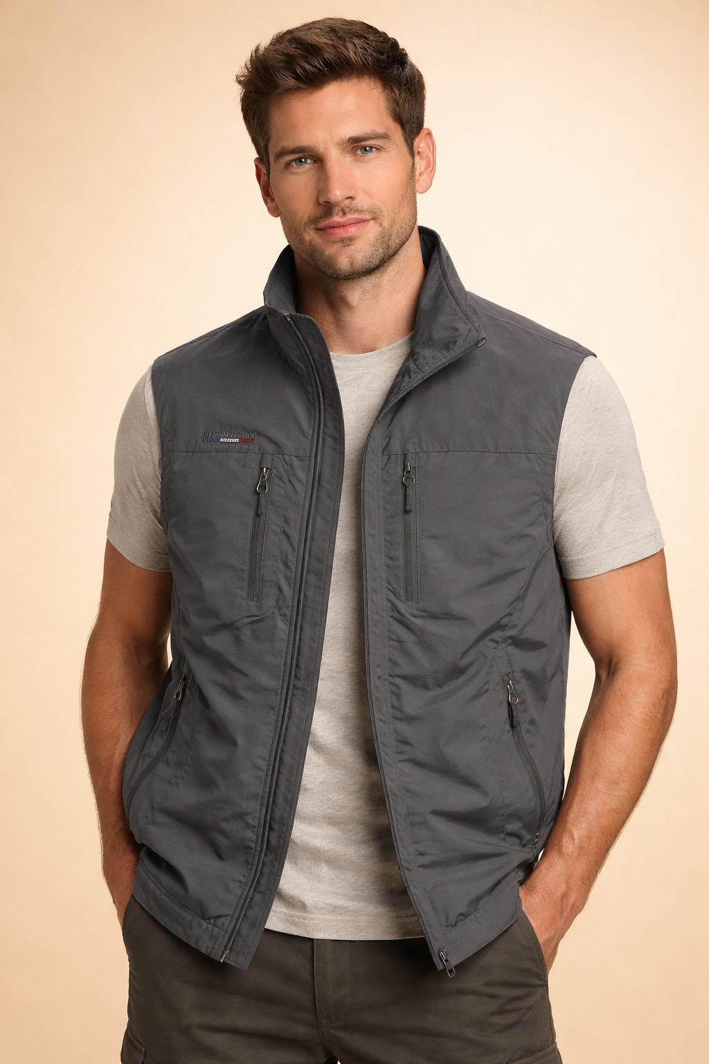 Marcus | Men's Utility Zip Bodywarmer for Weekend Layering