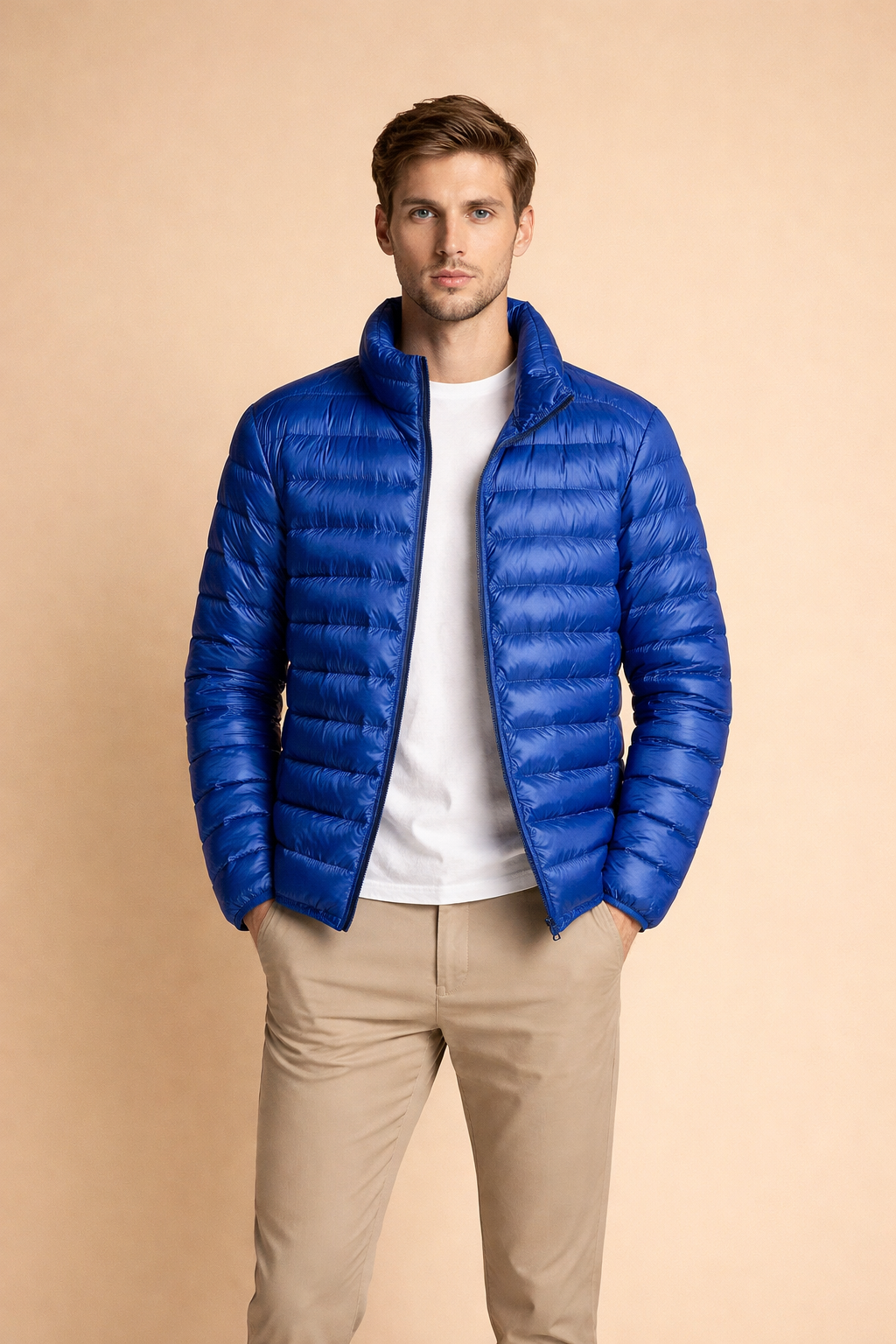 Julian | Men's Quilted Stand-Collar Jacket – Weekend Layering