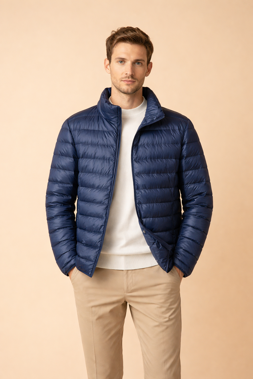 Julian | Men's Quilted Stand-Collar Jacket – Weekend Layering