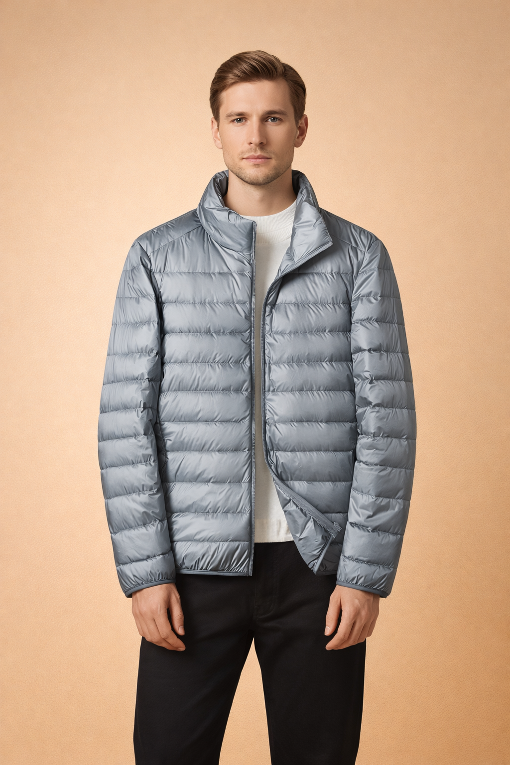 Julian | Men's Quilted Stand-Collar Jacket – Weekend Layering