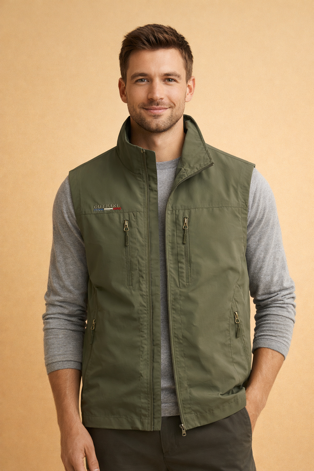Marcus | Men's Utility Zip Bodywarmer for Weekend Layering