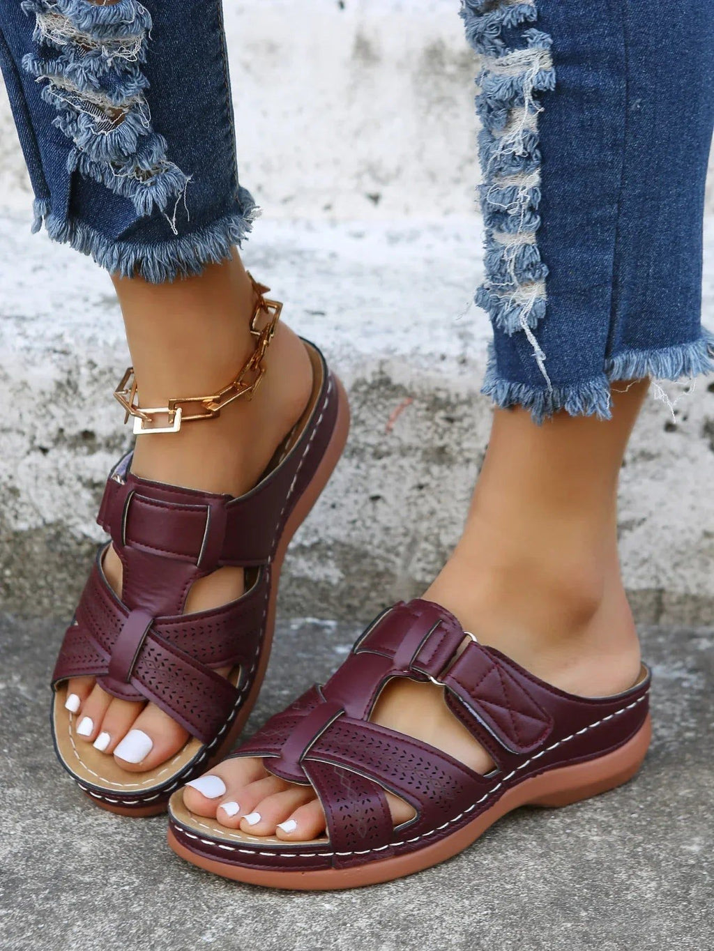 Esmee | Women's Wedge Sandal with Cushioned Footbed