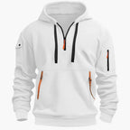 Declan | Men's Half-Zip Utility Hooded Hoodie