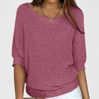 Estelle | Women's Relaxed-Fit V-Neck Knit Pullover